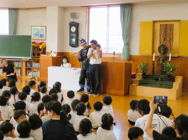 虫歯予防の合同保育